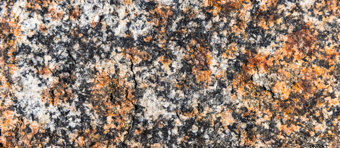 Close-up of natural granite material.